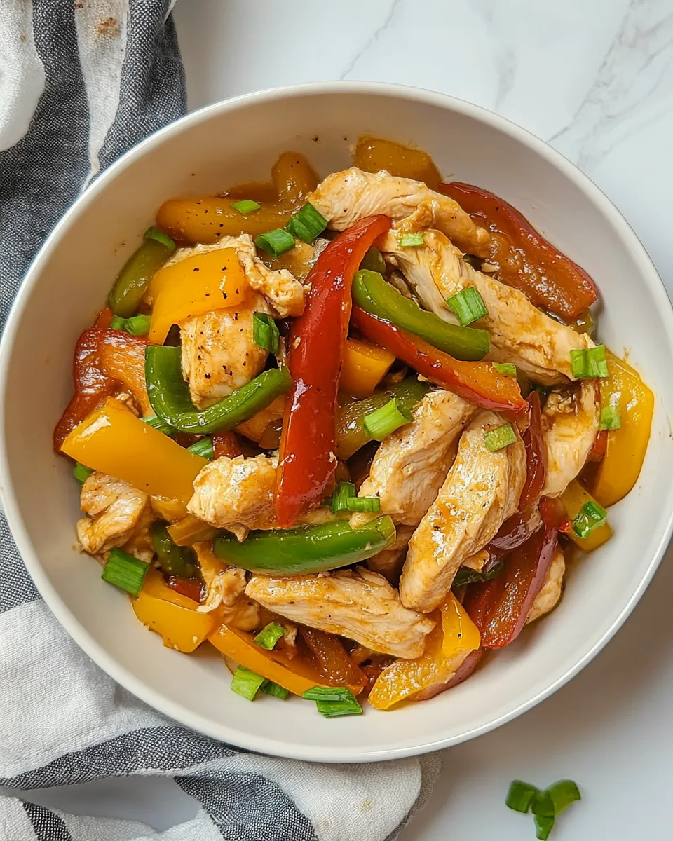 Homemade Chicken and Pepper Stir-Fry photo