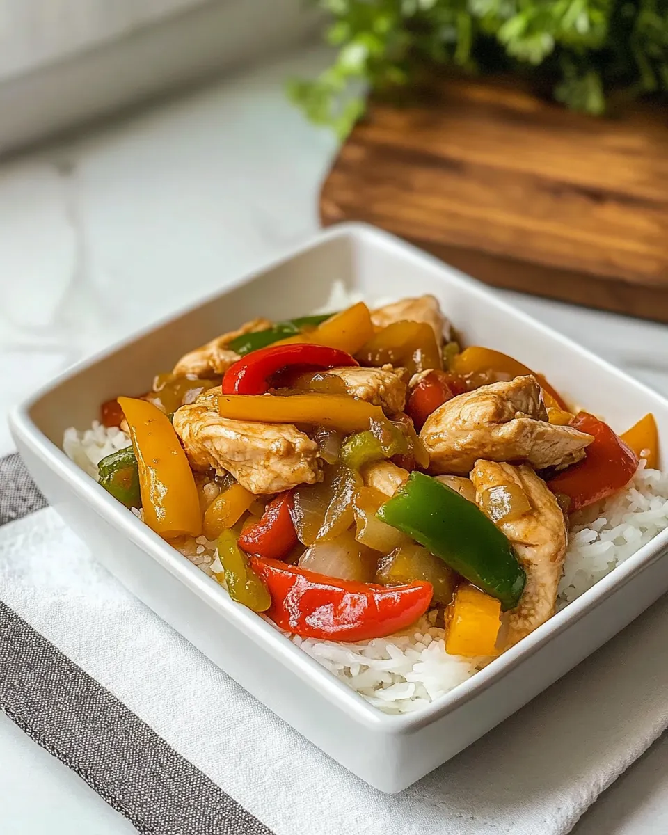 Classic Chicken and Pepper Stir-Fry image