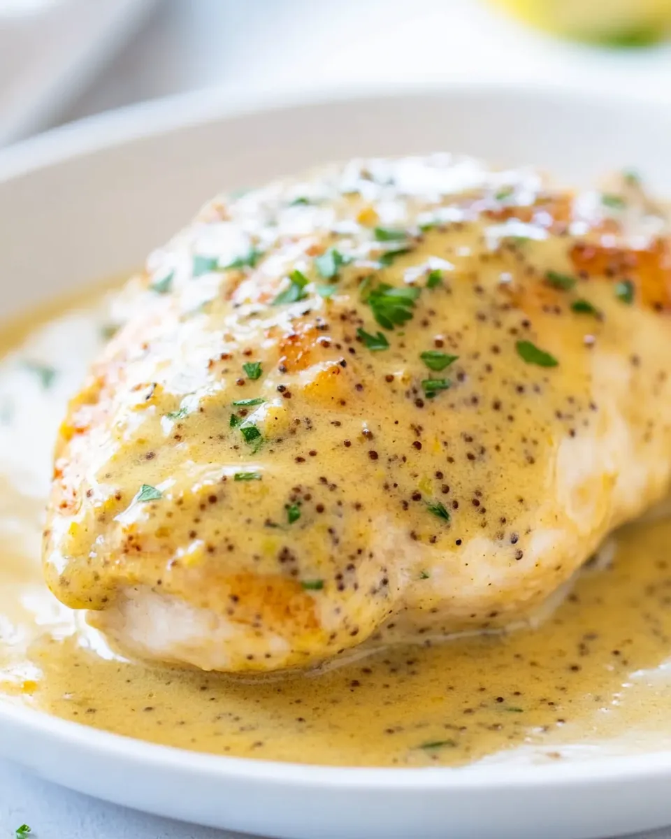 Homemade Chicken with Creole Mustard Cream Sauce photo