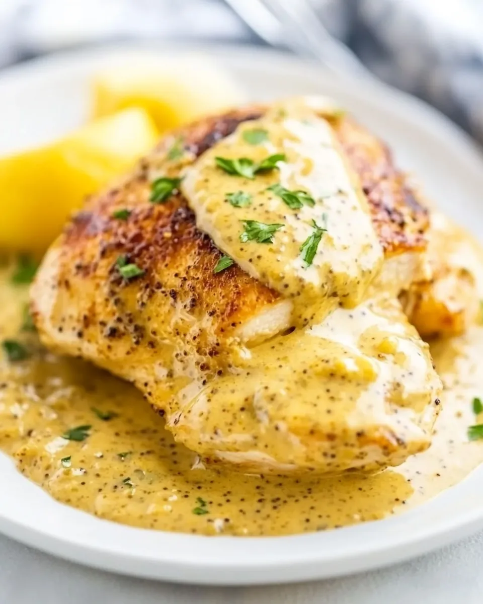 Easy Chicken with Creole Mustard Cream Sauce recipe photo
