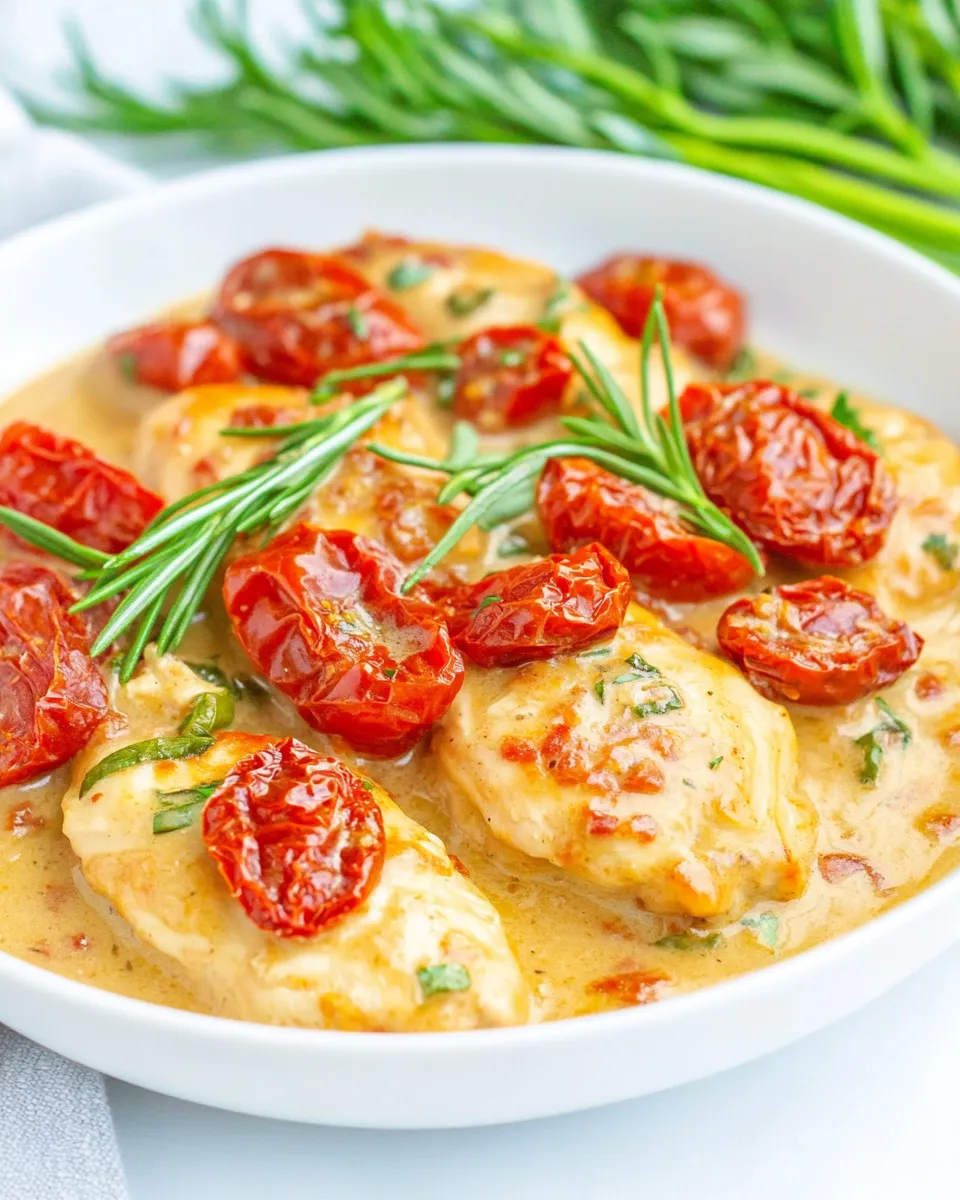 Easy Chicken with Sun-Dried Tomato Sauce recipe photo