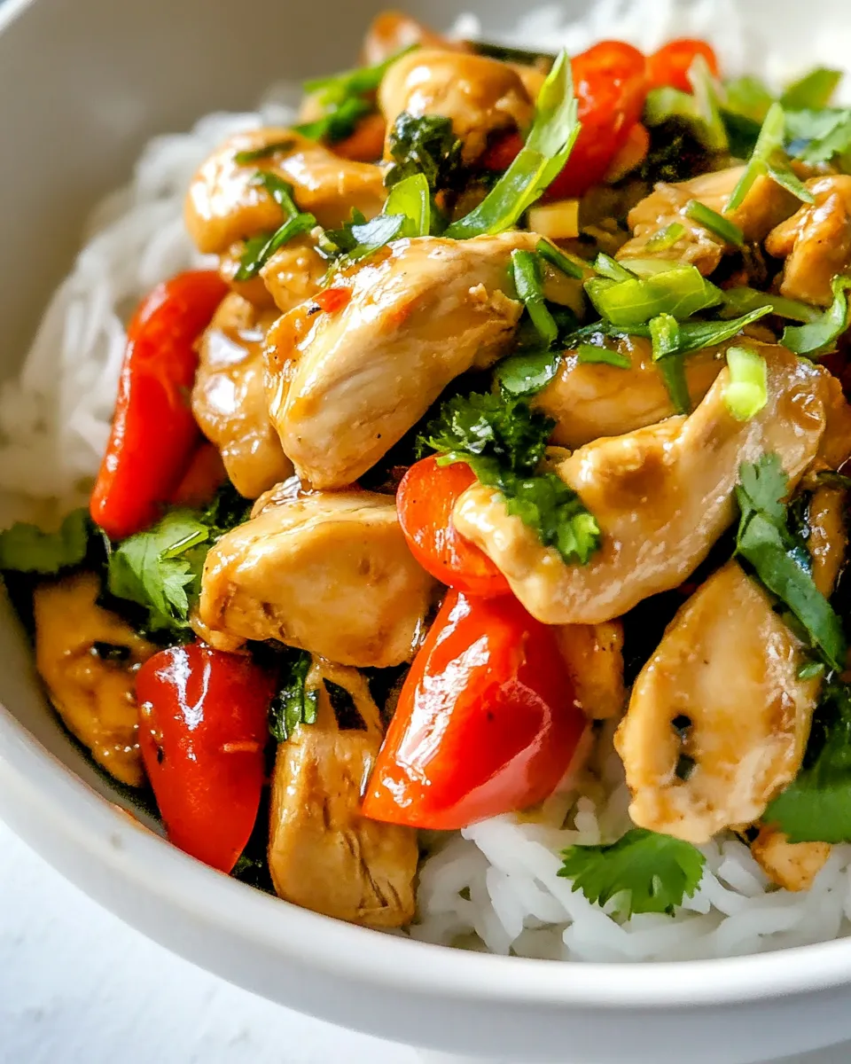 Homemade Cilantro Chicken Stir Fry photo