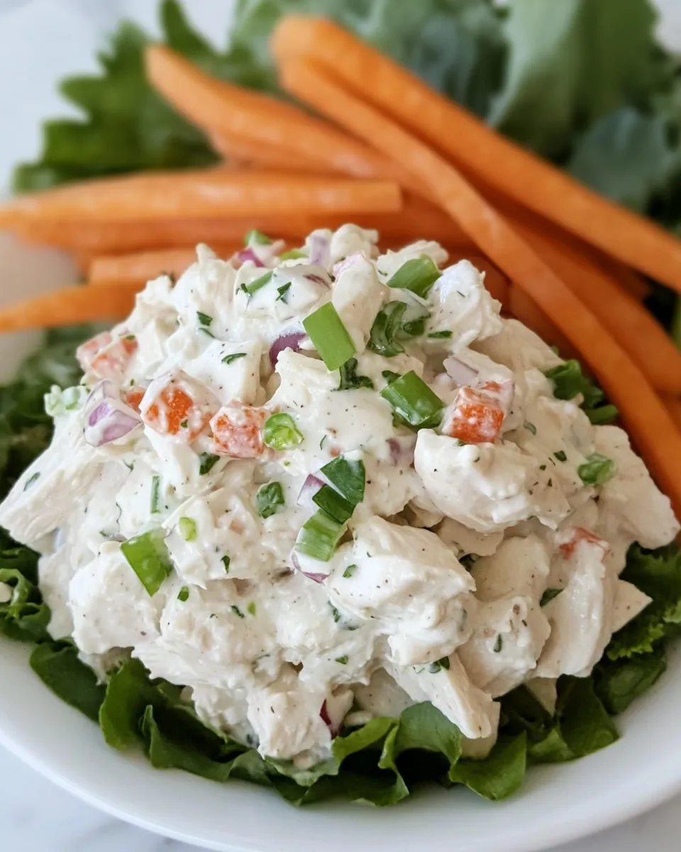 delicious Creamy Chicken Salad shot