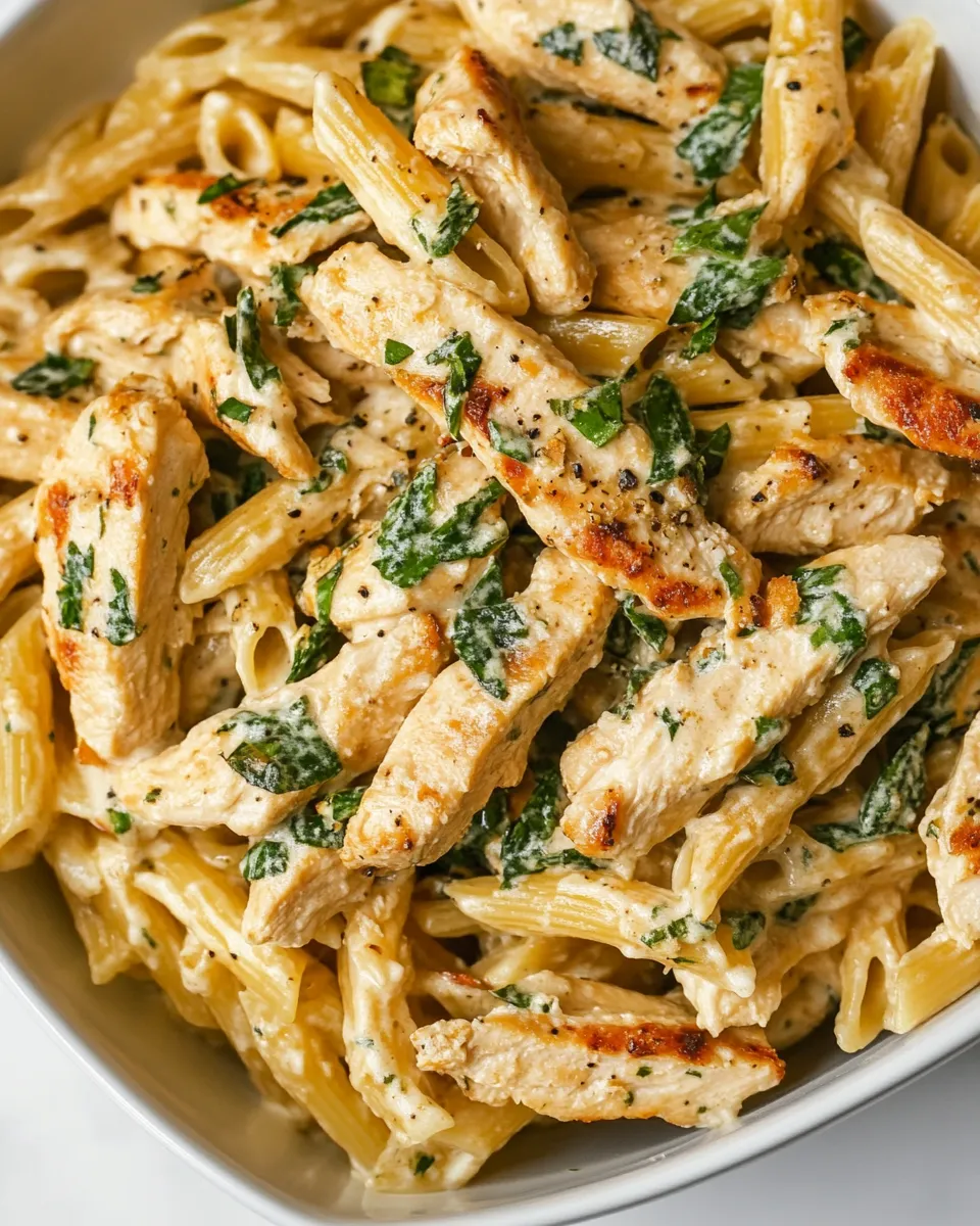 Homemade Creamy Garlic Chicken Pasta photo