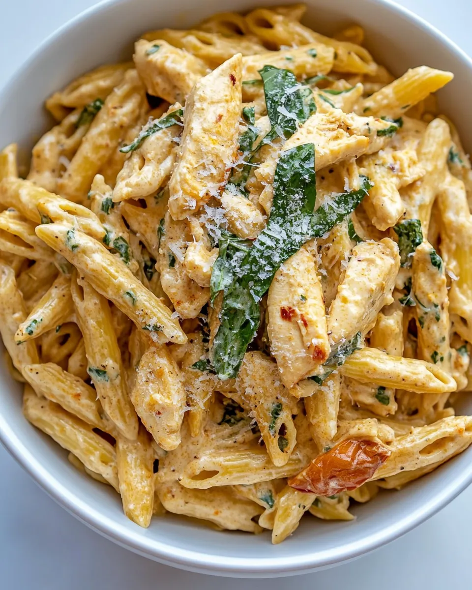 Classic Creamy Garlic Chicken Pasta image