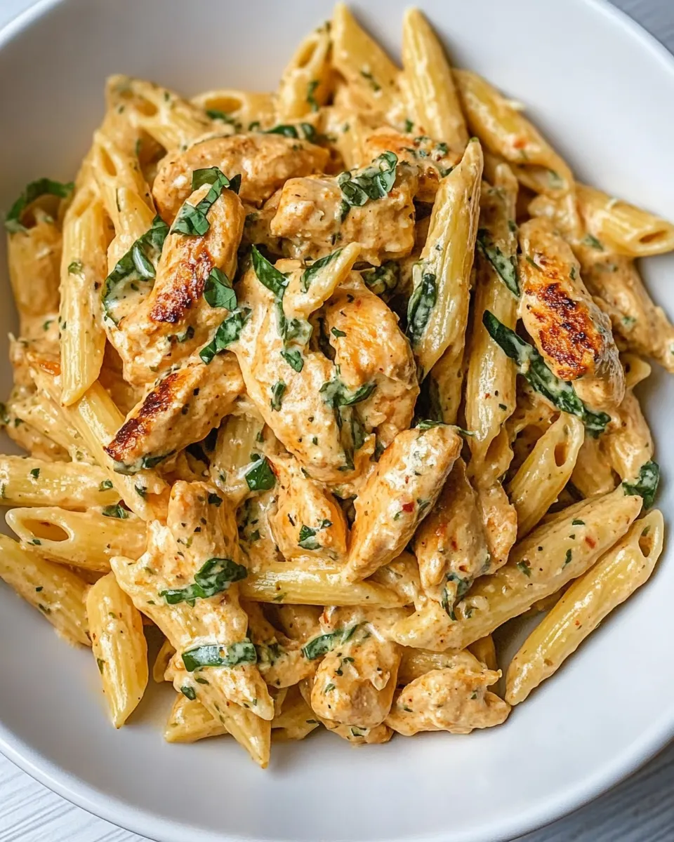 Easy Creamy Garlic Chicken Pasta recipe photo