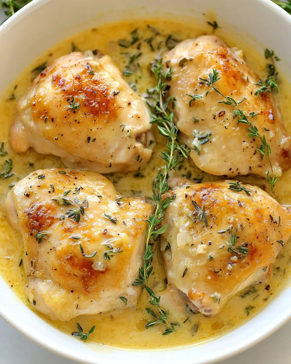 Easy Creamy Garlic Thyme Chicken picture