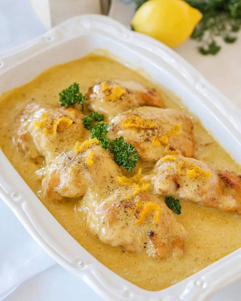Easy Creamy Lemon Pepper Chicken recipe photo