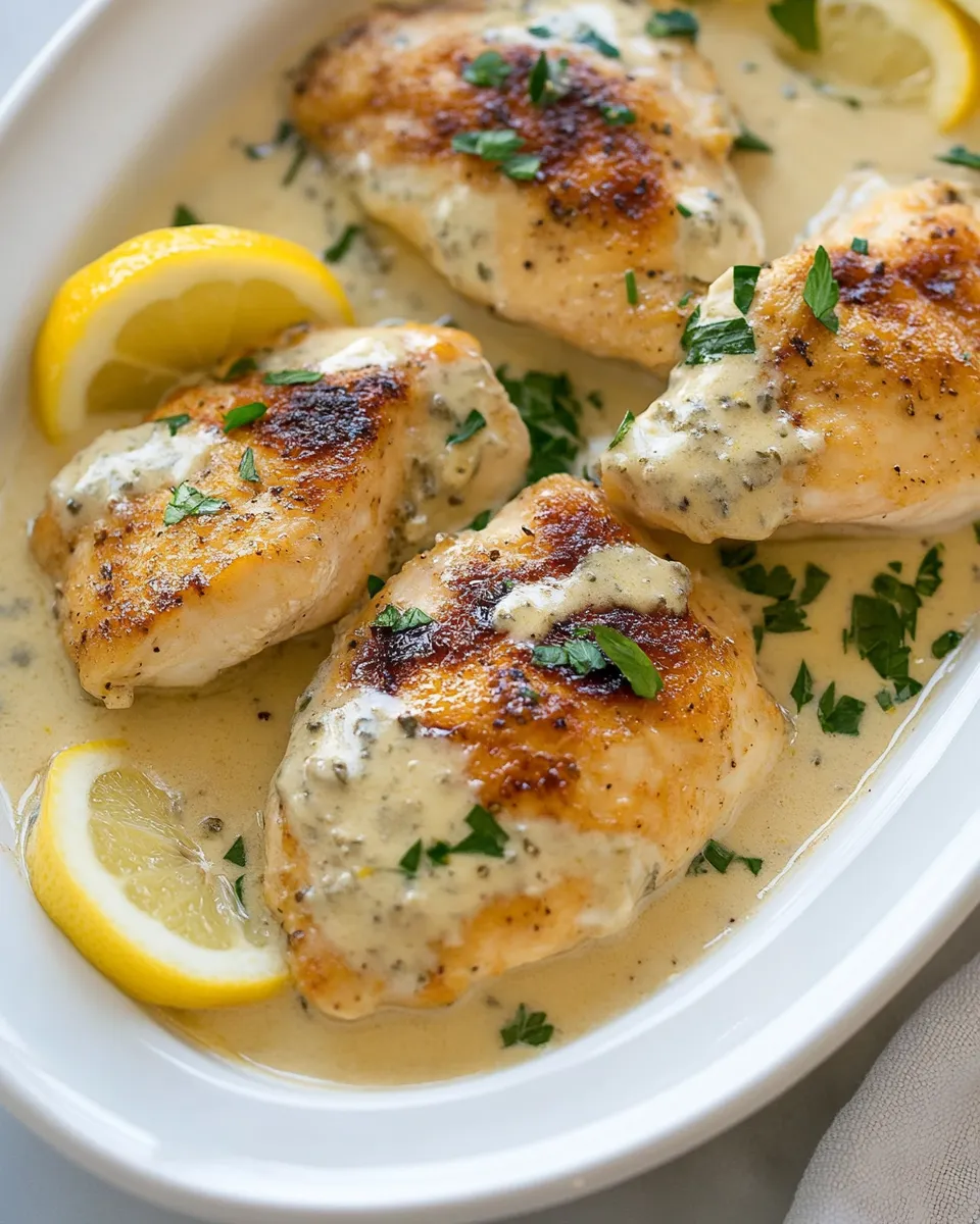 Easy Creamy Lemon Romano Chicken recipe photo