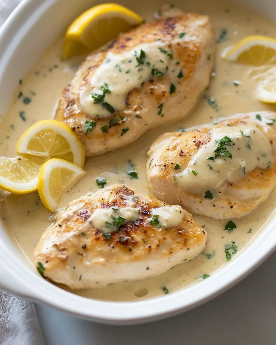 Delicious Creamy Lemon Romano Chicken dish photo