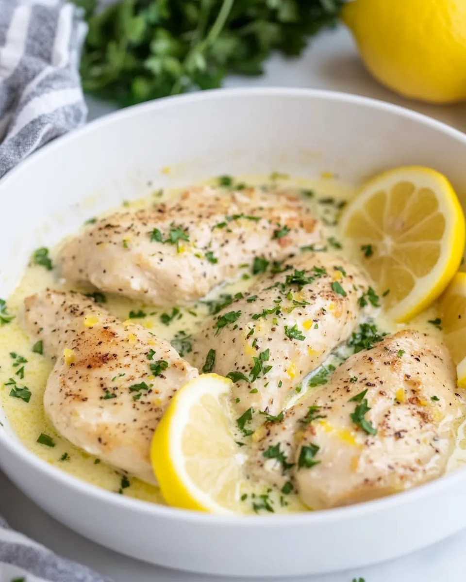 Easy Creamy Skillet Lemon Chicken recipe photo