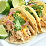 Homemade Creamy Slow Cooker Chicken Tacos photo