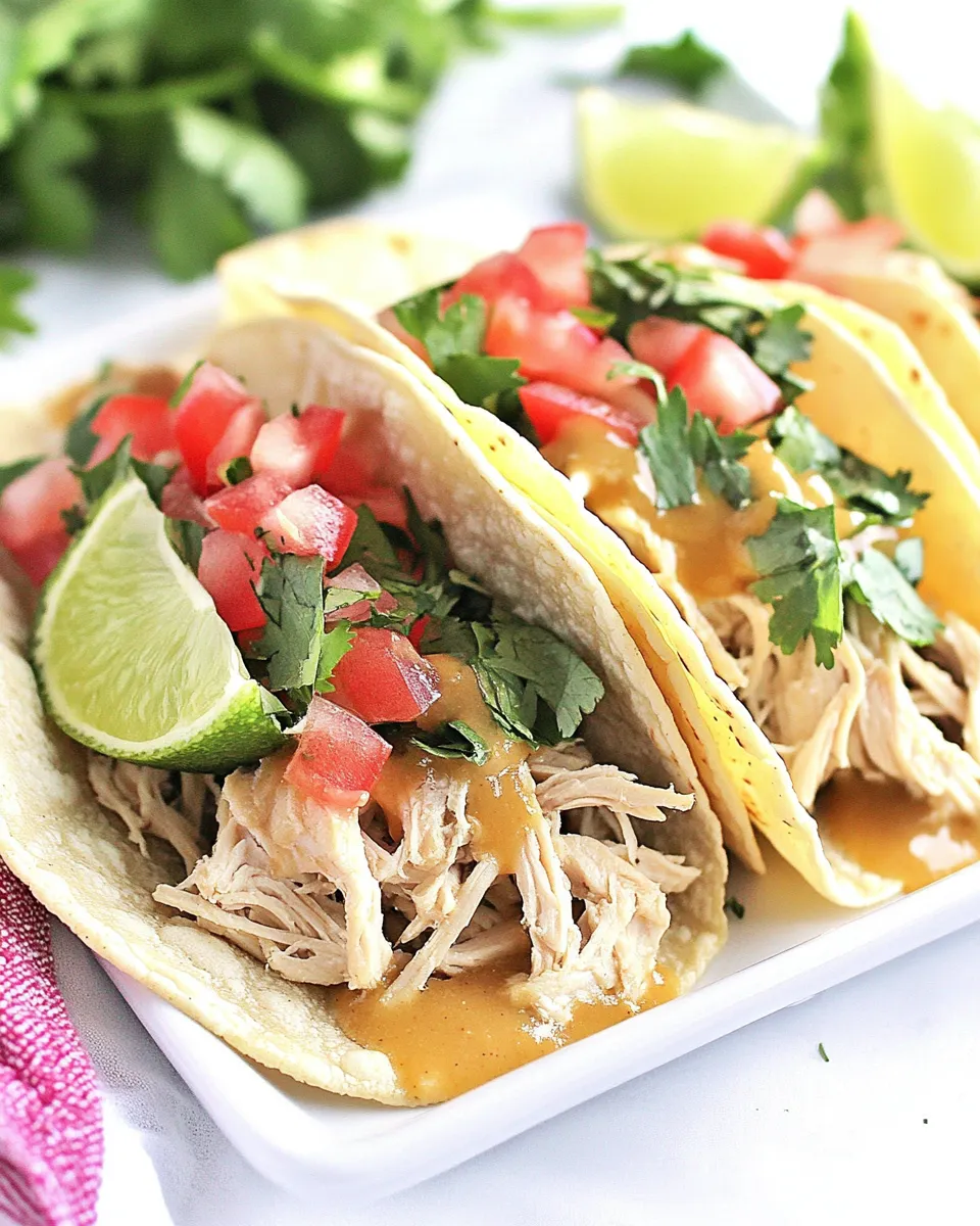 Classic Creamy Slow Cooker Chicken Tacos image