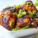 Homemade Crispy Air Fryer Asian Chicken Thighs photo