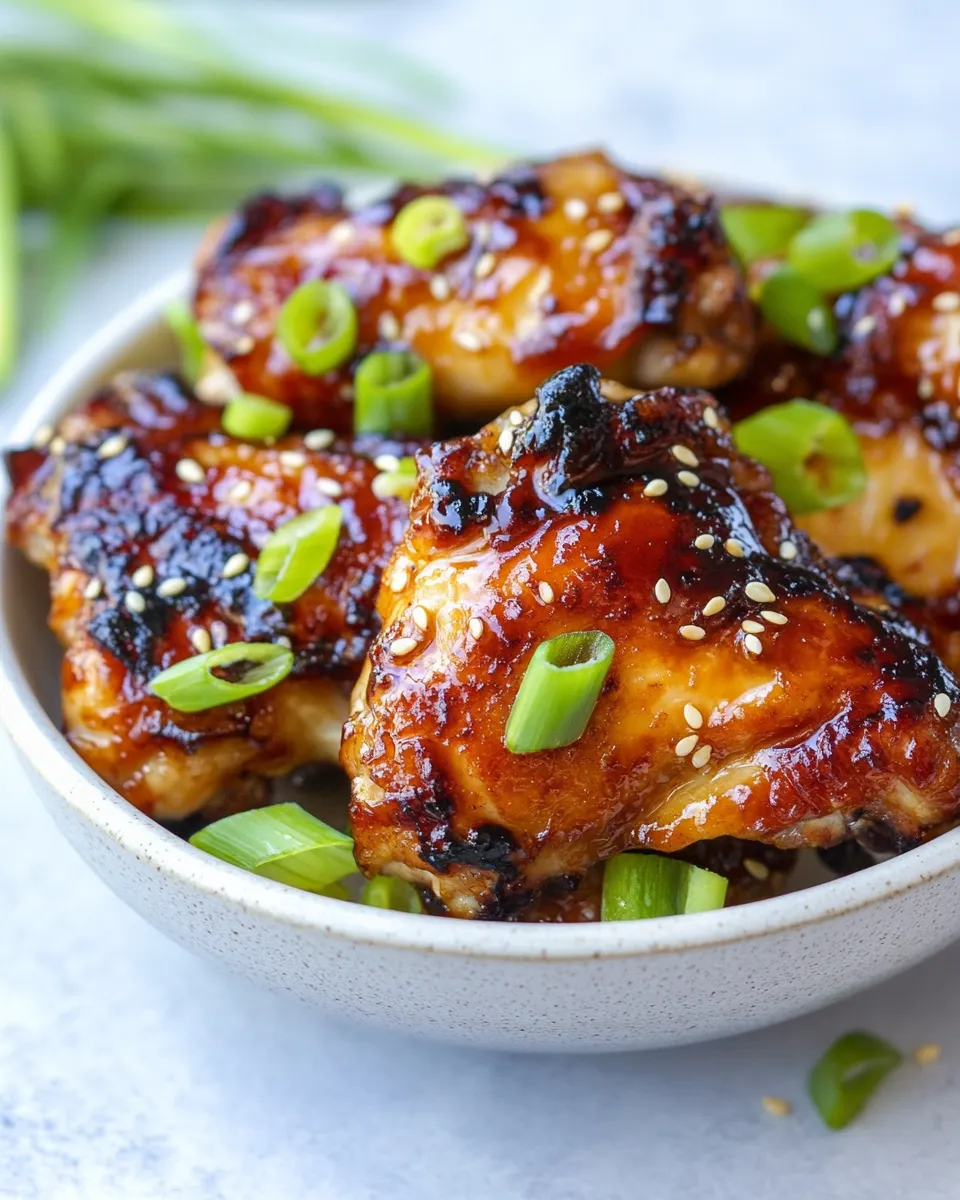 Classic Crispy Air Fryer Asian Chicken Thighs image