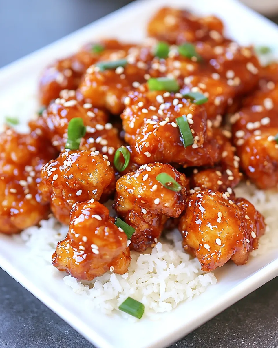Homemade Crispy Honey Sesame Chicken photo