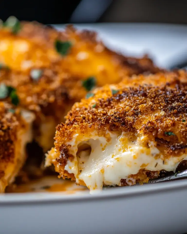 Homemade Crispy Mozzarella Parmesan Crusted Chicken photo