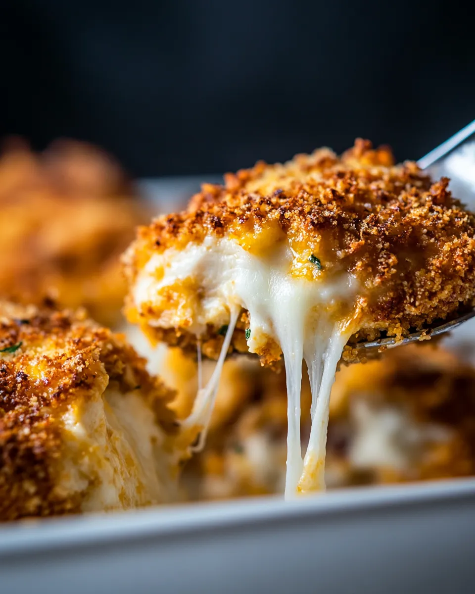 Easy Crispy Mozzarella Parmesan Crusted Chicken recipe photo