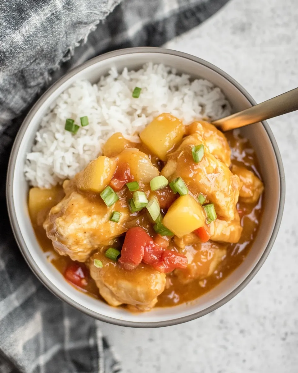 classic Crock-Pot Sweet and Sour Chicken (4 Ingredient Meal) image