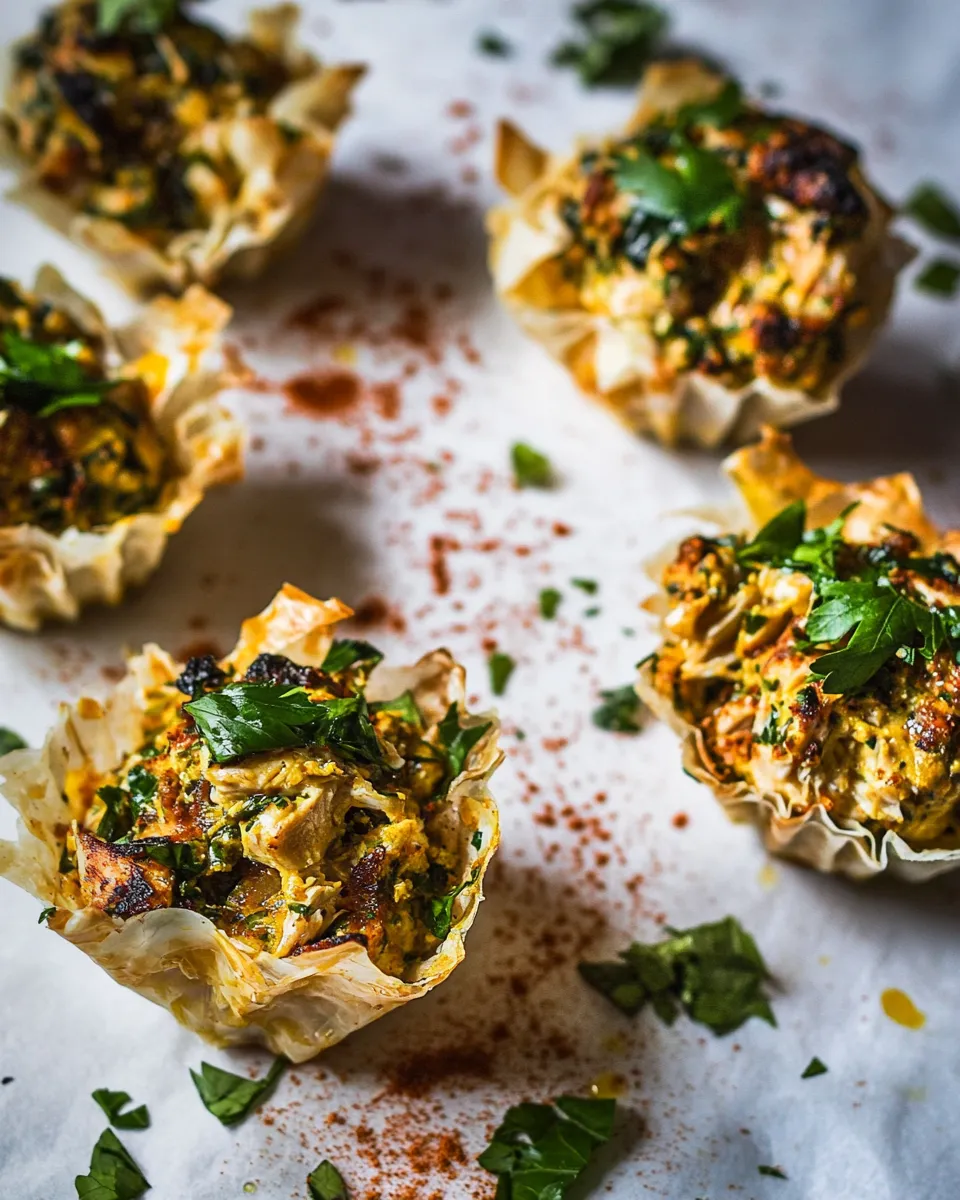 Homemade Curried Chicken Salad Phyllo Cups photo