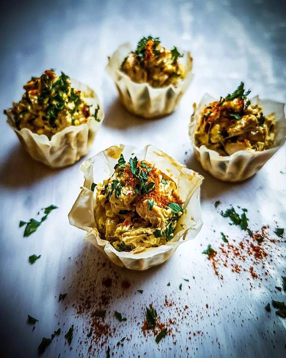 Easy Curried Chicken Salad Phyllo Cups recipe photo