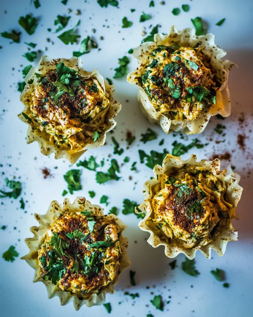 Delicious Curried Chicken Salad Phyllo Cups dish photo