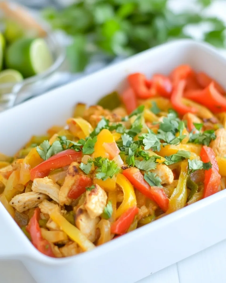 Delicious Easy Baked Chicken Fajitas recipe photo