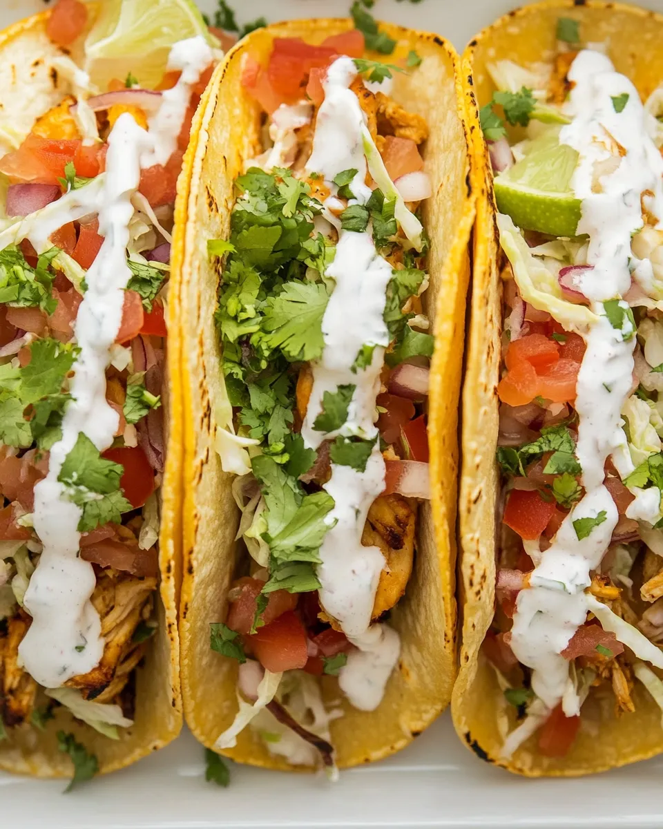 Delicious Easy Baked Chicken Tacos recipe photo
