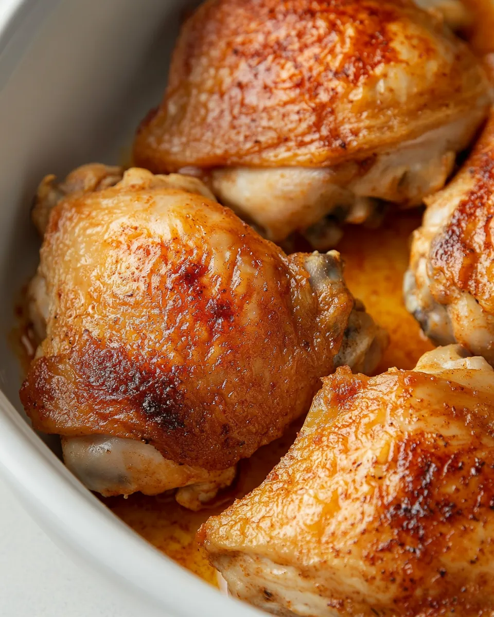 Delicious Easy Baked Chicken Thighs recipe photo