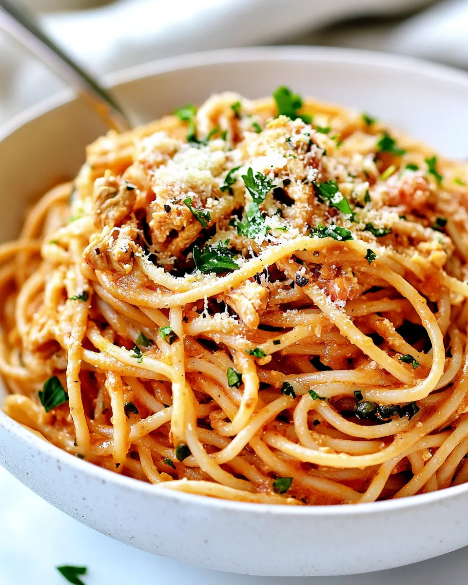 Classic Easy Chicken Spaghetti image