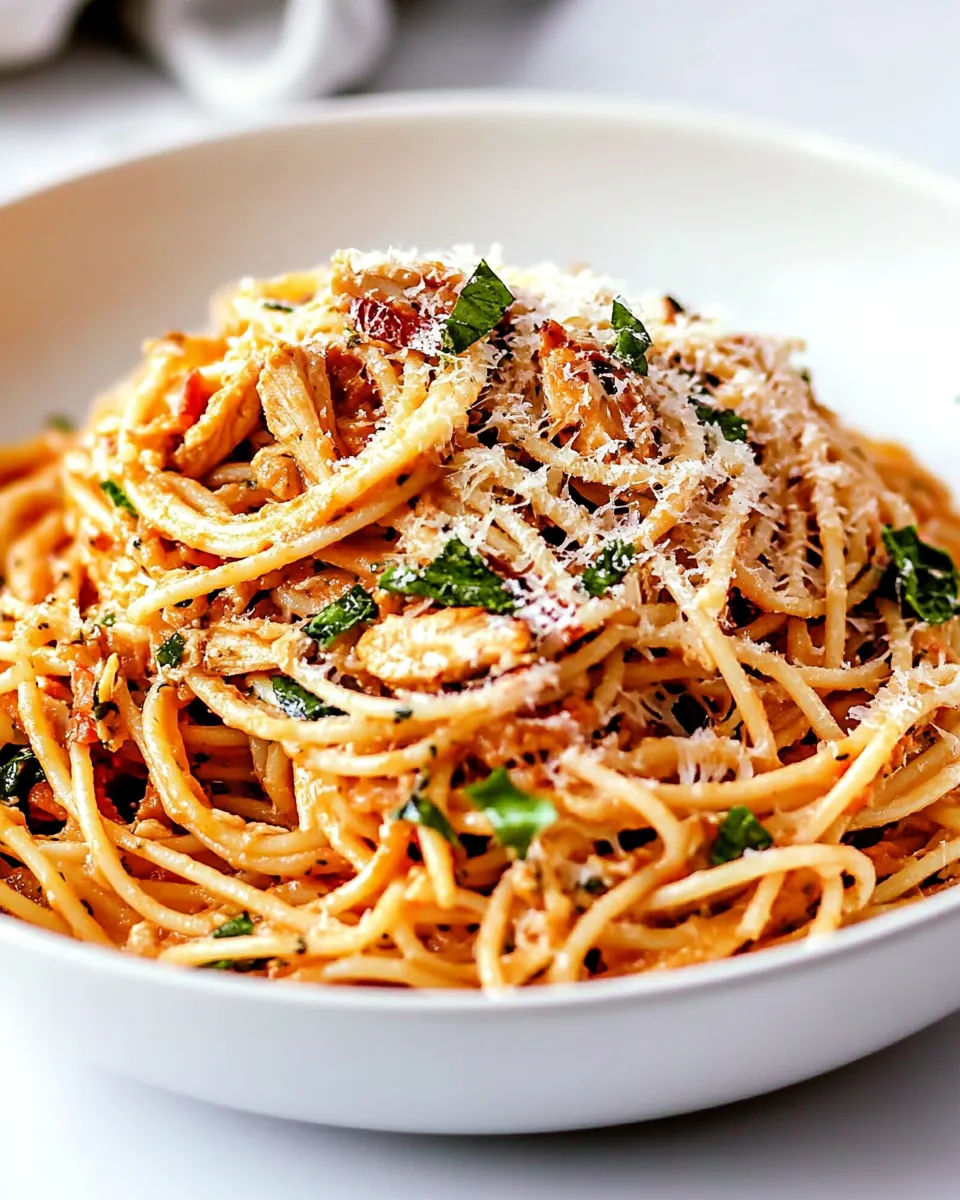 Delicious Easy Chicken Spaghetti recipe photo