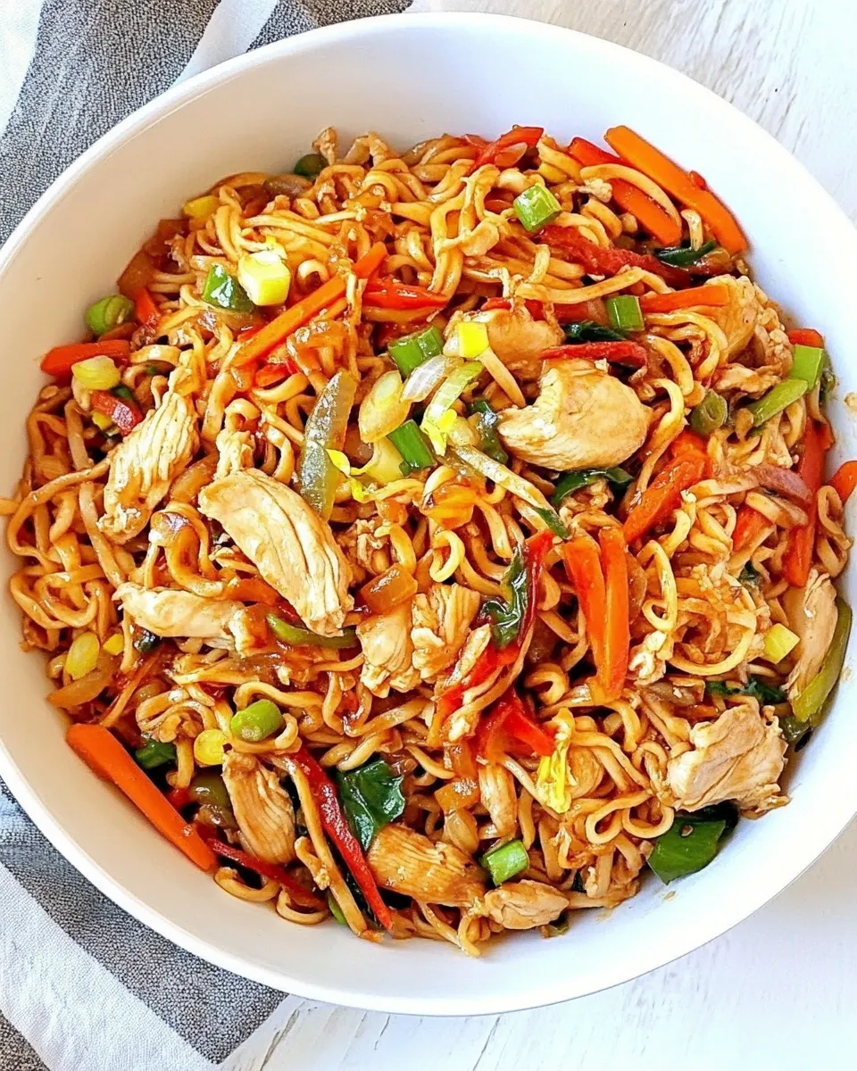 Classic Easy Chicken Yakisoba Recipe image