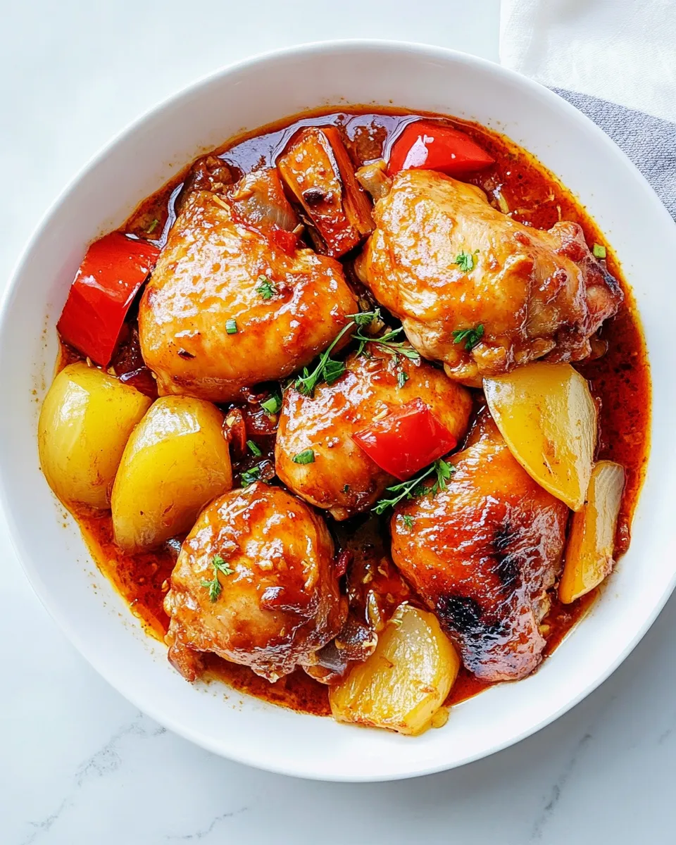 Homemade Filipino Chicken Asado photo