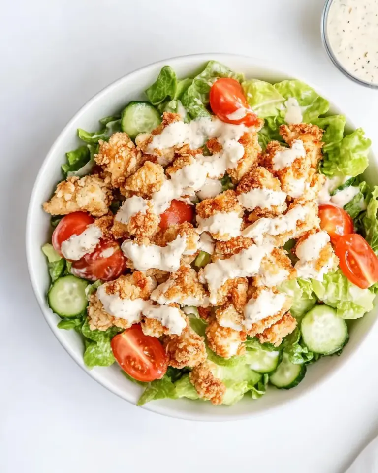 Homemade Fried Chicken Salad photo