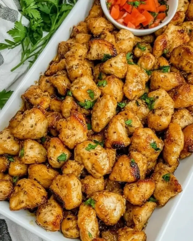 homemade Garlic Butter Chicken Bites photo