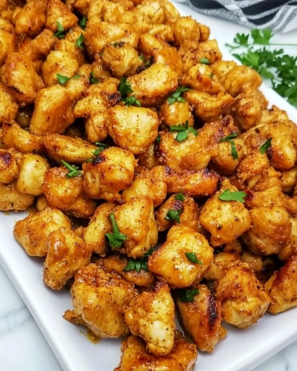 delicious Garlic Butter Chicken Bites dish photo