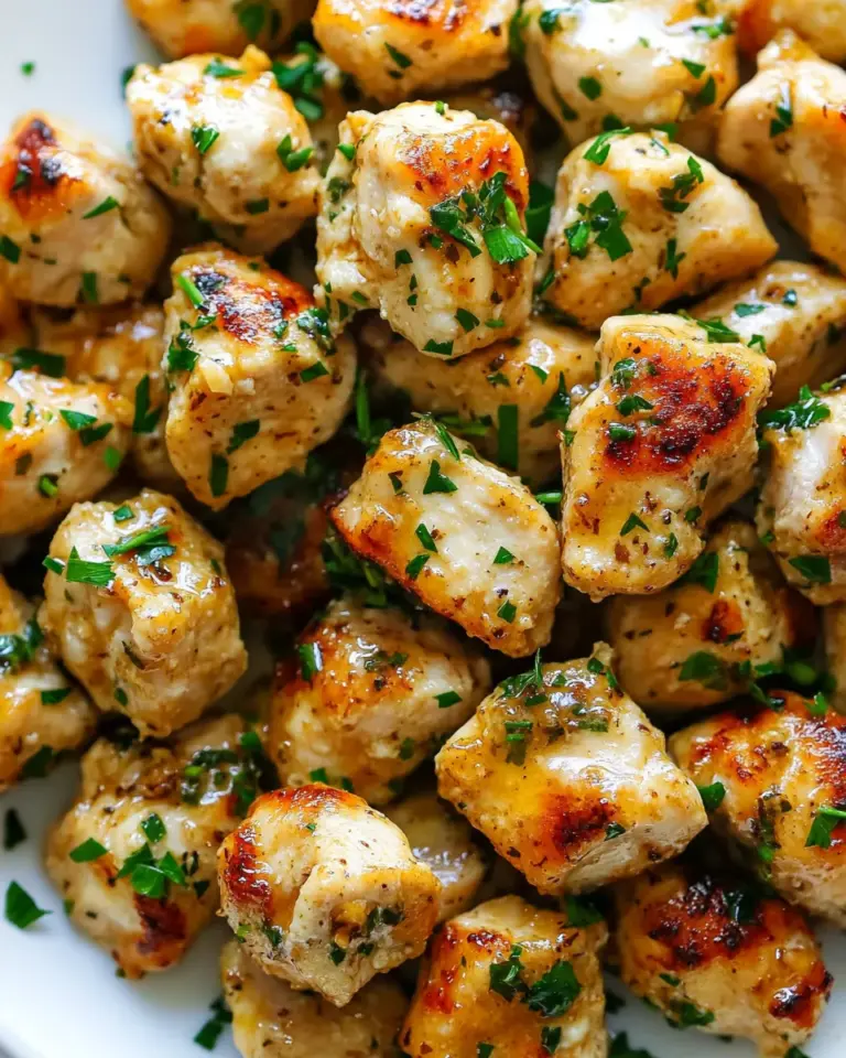 homemade Garlic Butter Chicken Bites (15-Minute Recipe!) photo