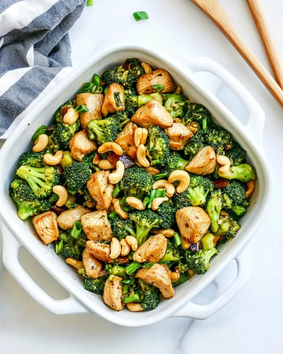 homemade Garlic Chicken and Broccoli Cashew Stir Fry photo
