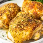Homemade Garlic Parmesan Chicken Thighs (Crispy!) photo