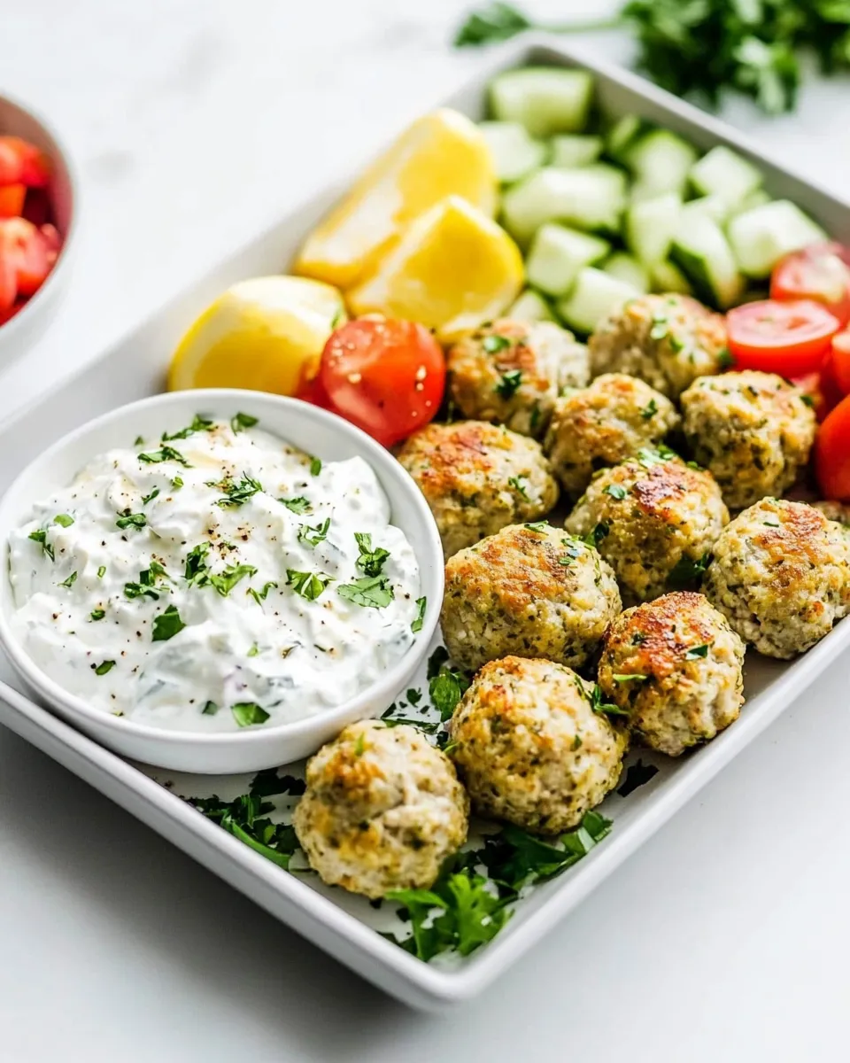 Classic Greek Chicken Meatballs image