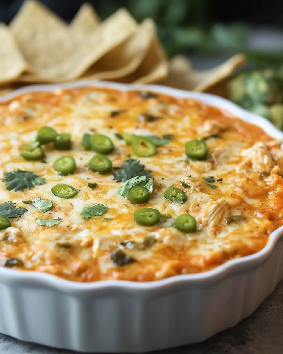 Delicious Green Chile Chicken Enchilada Dip dish photo