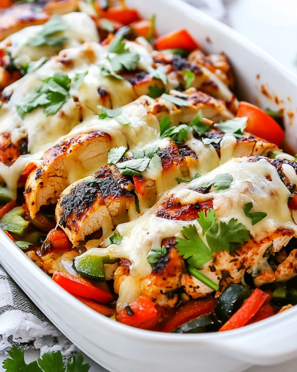 Easy Hasselback Fajita Chicken recipe image