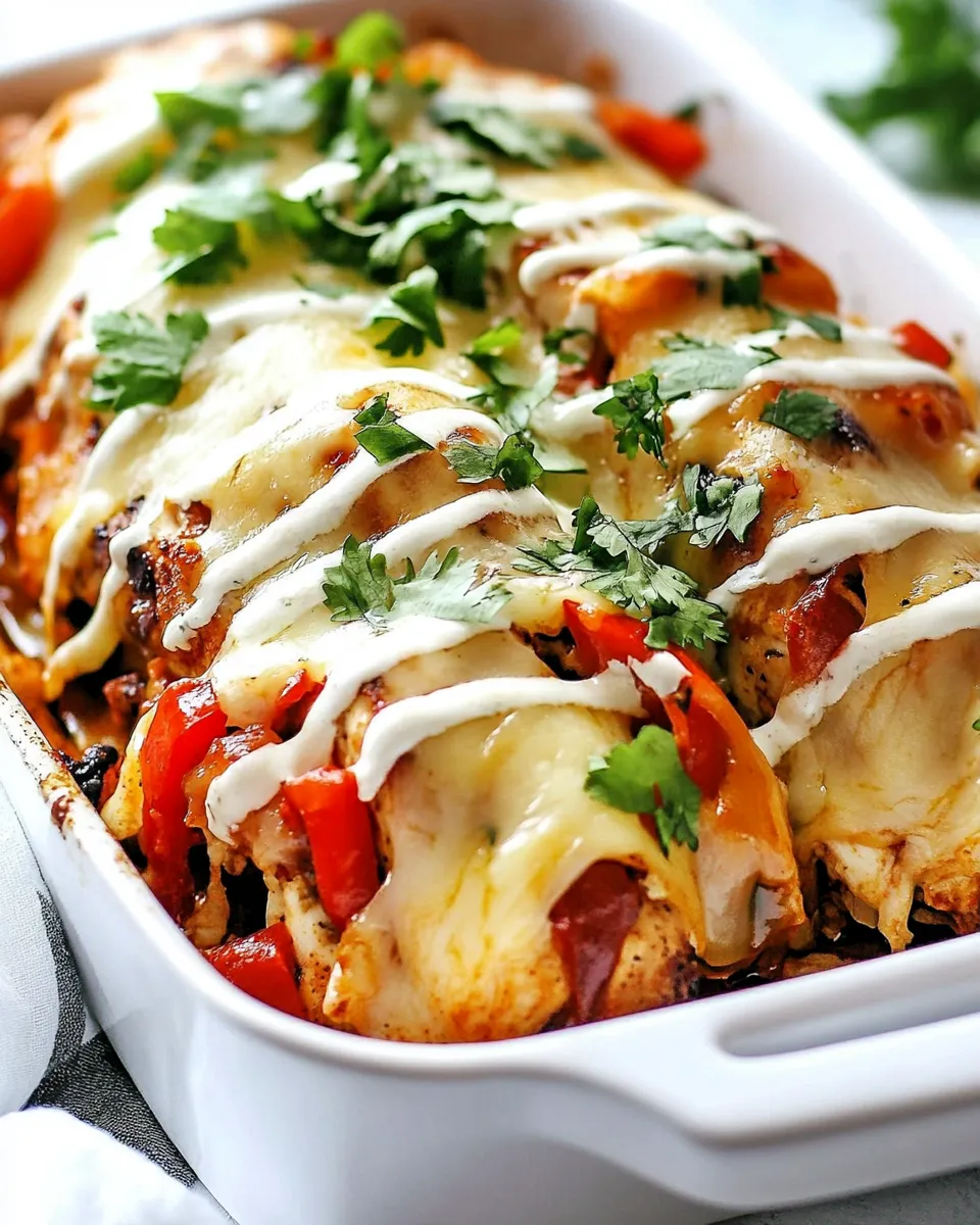 Delicious Hasselback Fajita Chicken dish photo