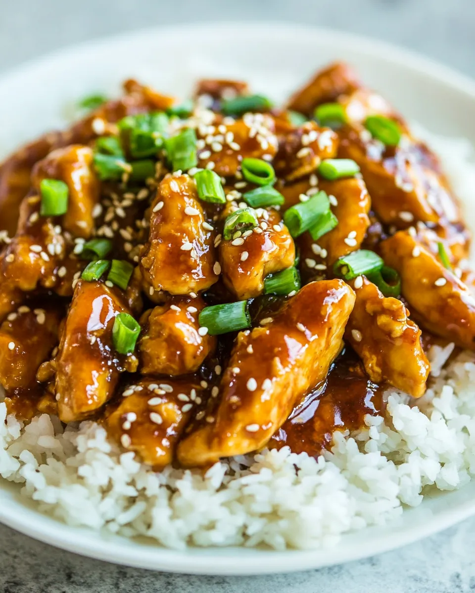 easy Healthier 20 Minute Sesame Chicken picture