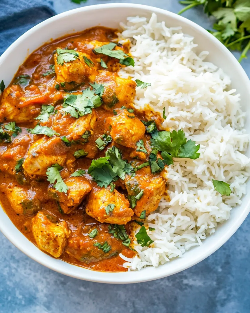 homemade Healthy Almond Milk Chicken Curry (Dairy Free) photo