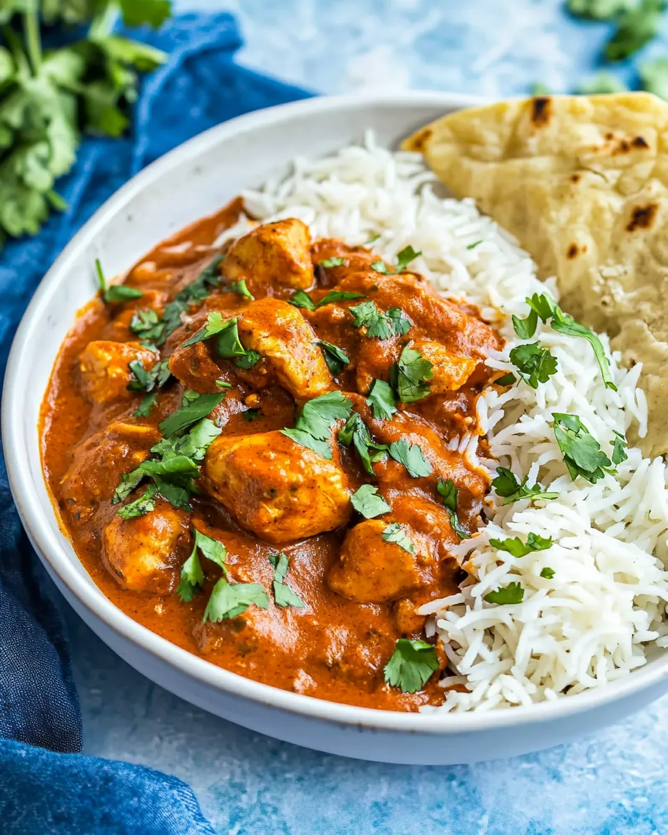 easy Healthy Almond Milk Chicken Curry (Dairy Free) picture