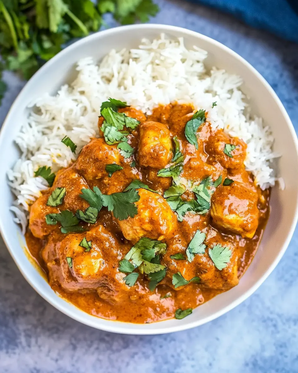delicious Healthy Almond Milk Chicken Curry (Dairy Free) shot