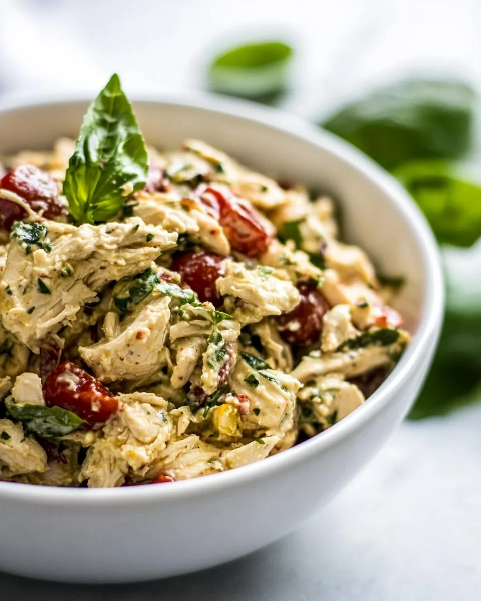 Classic Healthy Greek Yogurt Chicken Salad Without Mayo image