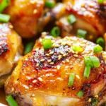 Homemade Honey Garlic Baked Chicken Thighs photo