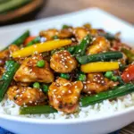 Homemade Honey Sesame Chicken Stir Fry photo